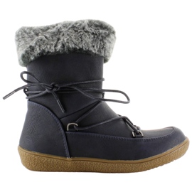 Meias botas para criança com pele K1647201 Marino azul marinho