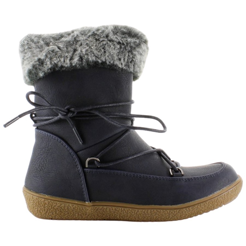 Meias botas para criança com pele K1647201 Marino azul marinho