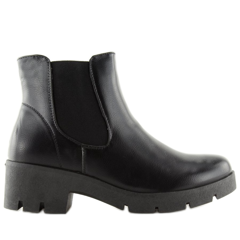 Botas pretas pretas para mulheres botas Jodhpur 9996-3 pretas preto
