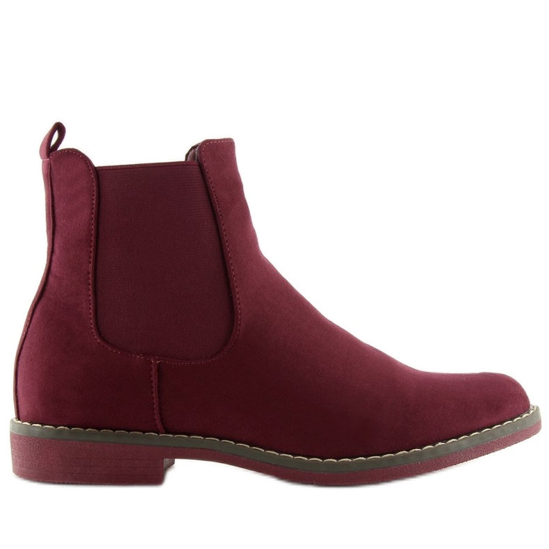 Botas femininas Jodhpur, bordô 491 vermelhas vermelho