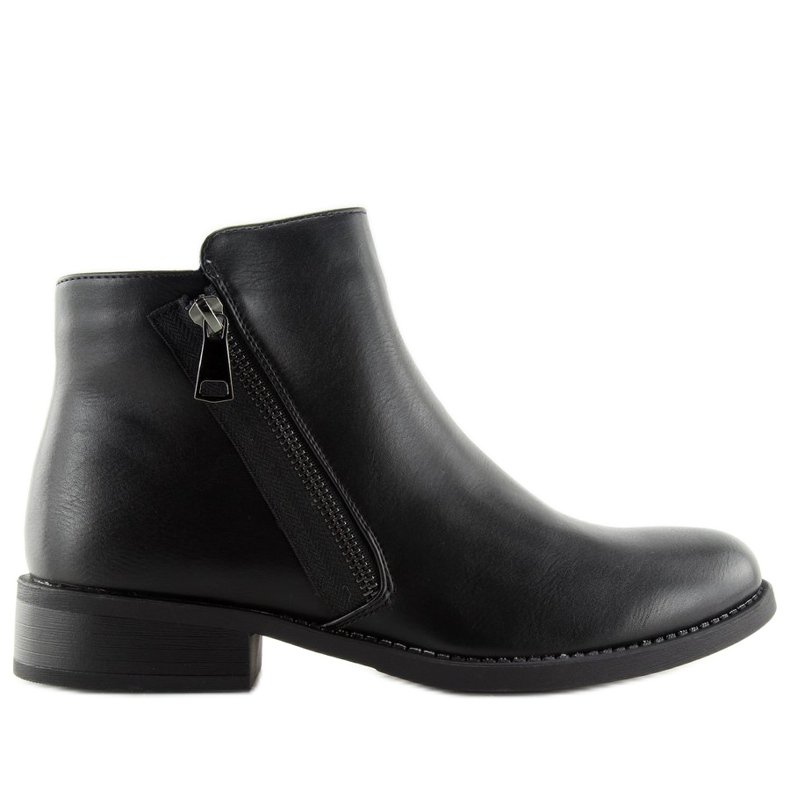 Botas pretas Chelsea para mulheres 7352-PA pretas preto