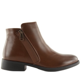 Botas marrons Chelsea para mulheres 7352-PA Camel marrom