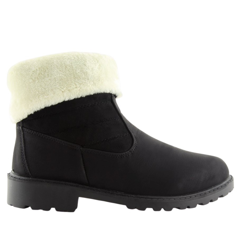 Botas pretas ZY9210 pretas com isolamento espesso preto Botas pretas ZY9210 pretas com isolamento espesso preto