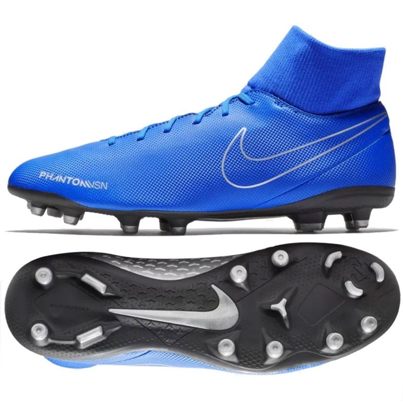 Chuteiras Nike Phantom Vsn Club Df FG / MG M AJ6959-400 azul azul