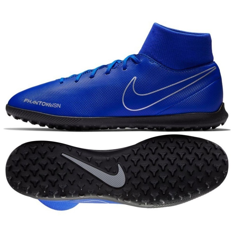 Chuteiras Nike Phantom Vsn Club Df Tf M AO3273-400 multicolorido azul