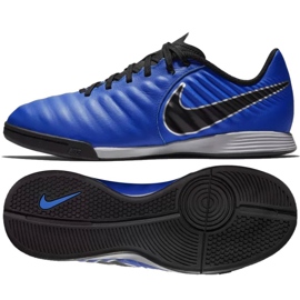 Sapatos de interior Nike Tiempo Legend X 7 Academy Ic Jr AH7257-400 azul azul