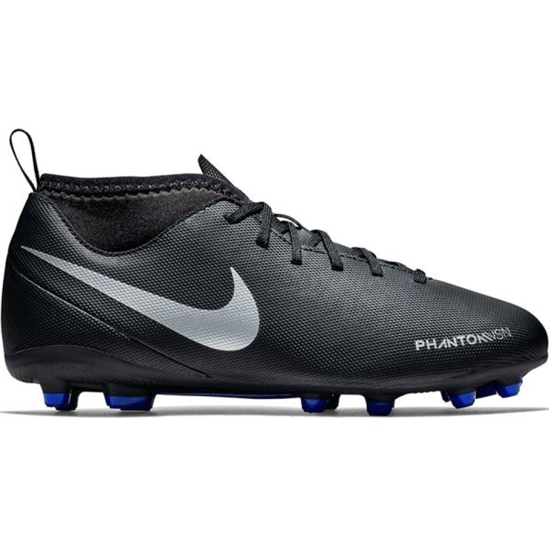 Chuteiras Nike Phantom Vsn Club Df Fg Mg Jr AO3288-004 preto preto