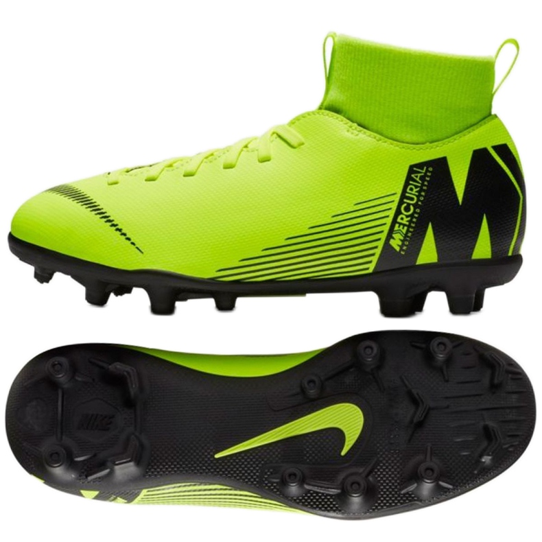 Chuteiras Nike Mercurial Superfly 6 Club Mg Jr AH7339-701 verde verde Chuteiras Nike Mercurial Superfly 6 Club Mg Jr AH7339-701 verde verde