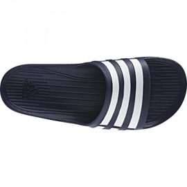 Chinelos Adidas Duramo Slide G15892 branco azul marinho