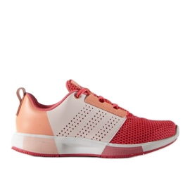 Tênis de corrida adidas madoru 2 W AF5378 branco laranja rosa