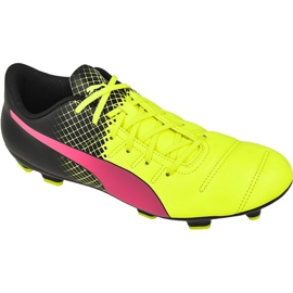 Chuteiras Puma evoPOWER 4.3 Fg Tricks M 10358501 multicolorido amarelo