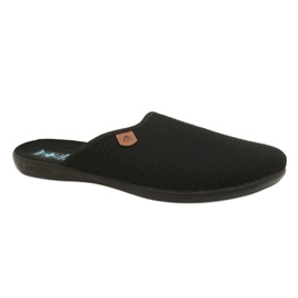 Chinelos de fio Adanex veludo de algodão 21115 preto