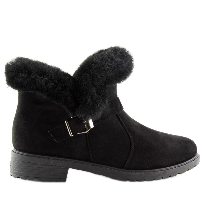 Botas pretas femininas pretas SJ1821-1 Pretas preto