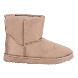 Botas de camurça para neve marrom