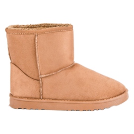 Botas de camurça para neve marrom