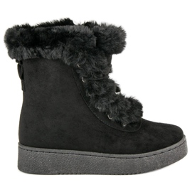 Botas quentes de inverno preto