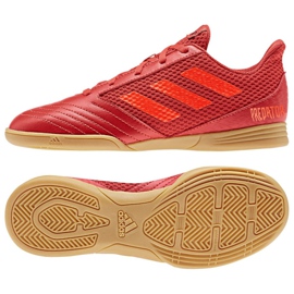 Sapatos de interior adidas Predator 19.4 In Sala Jr CM8552 multicolorido vermelho