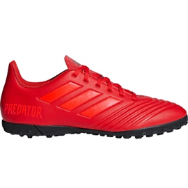 Chuteiras Adidas Predator 19.4 Tf M D97973 vermelho vermelho