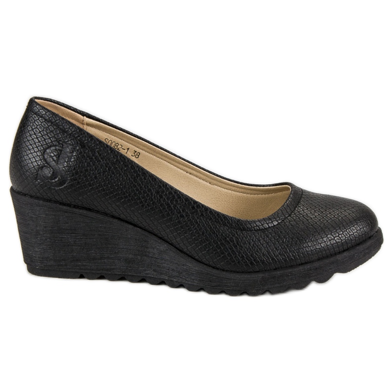 J. Star Bombas de cunha preto