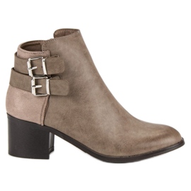 Super Mode Botas marrons estilosas marrom