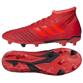 Chuteiras Adidas Predator 19.2 Fg M D97940 multicolorido vermelho