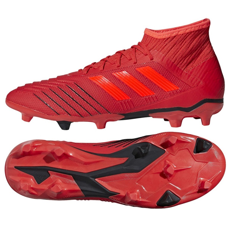 Chuteiras Adidas Predator 19.2 Fg M D97940 multicolorido vermelho