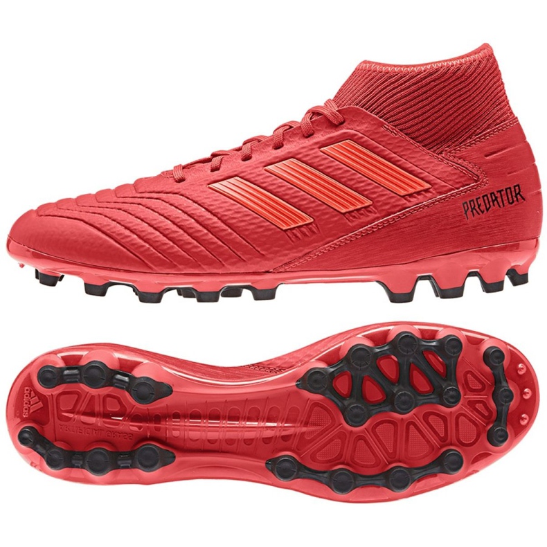 Chuteiras Adidas Predator 19.3 Ag M D97944 vermelho vermelho