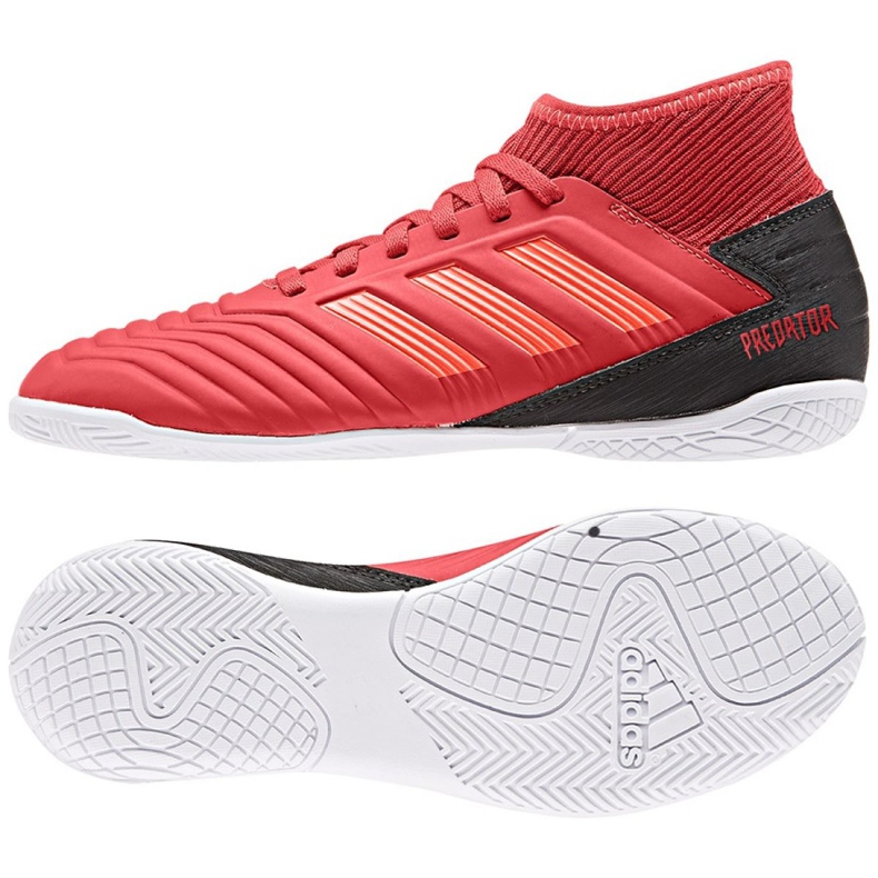 Sapatos de interior adidas Predator 19.3 In Jr CM8544 vermelho vermelho
