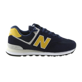 New Balance PIGMENTO ML574SMB COM LATÃO amarelo azul marinho New Balance PIGMENTO ML574SMB COM LATÃO amarelo azul marinho