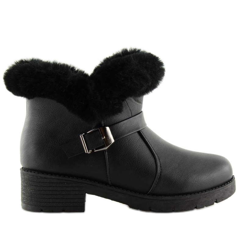 Botas pretas femininas pretas SJ1820-1 Pretas preto