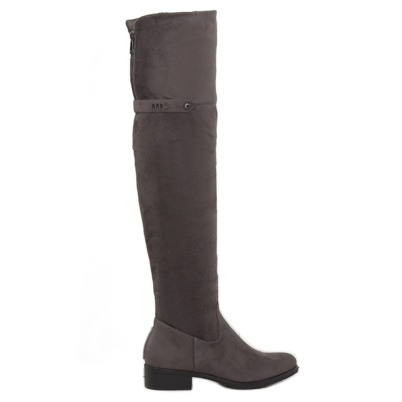 Botas de mosqueteiro cinza 7531-PG cinza