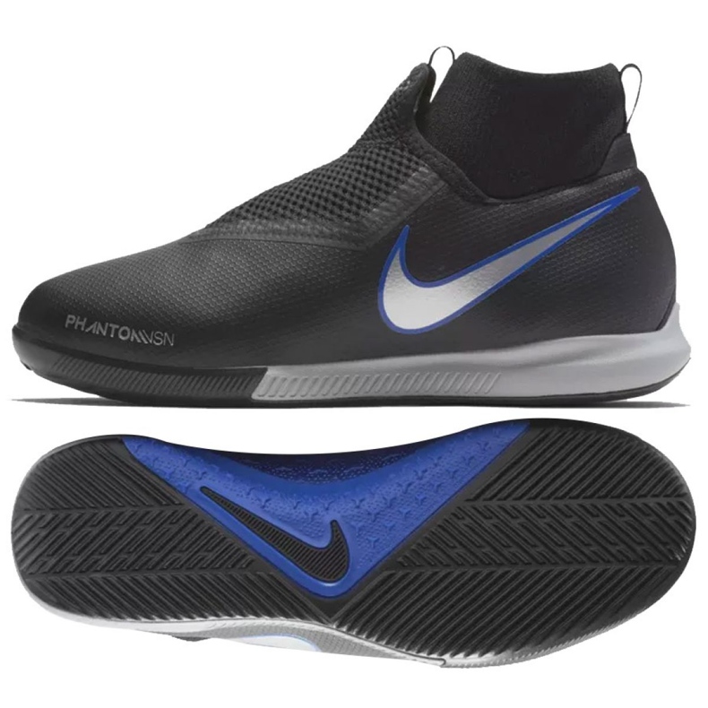 Sapatos de interior Nike Phantom Vsn Academy Df Ic Jr AO3290-004 preto preto