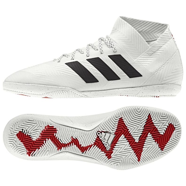 Sapatos de interior adidas Nemeziz 18.3 In M D97989 branco branco