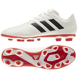 Chuteiras Adidas Nemeziz 18.4 FxG M D97992 multicolorido branco