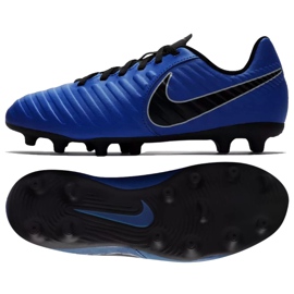 Sapatos de futebol Nike Jnr Tiempo Legend 7 Clube Mg Jr AO2300-400 azul azul