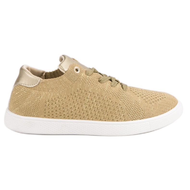 Calçados esportivos confortáveis amarelo