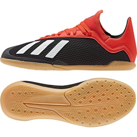 Sapatos de interior adidas X 18.3 Fg Jr BB9395 preto multicolorido