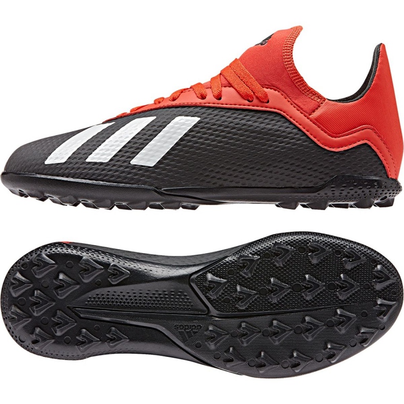 Chuteiras Adidas X 18.3 Tf Jr BB9402 preto preto