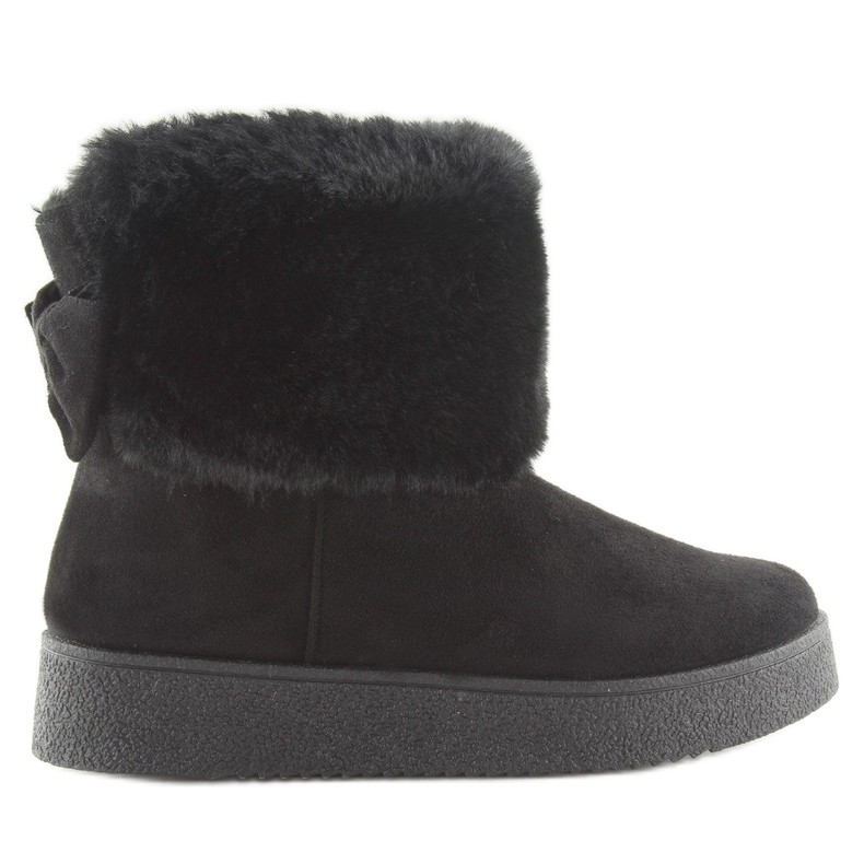LV58 Botas de neve pretas femininas preto