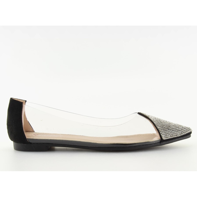 Bailarinas transparentes pretas LT111P Black preto