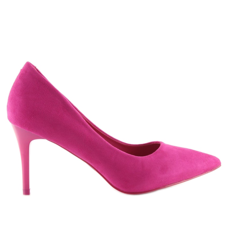 Sapatos confortáveis ​​com salto fúcsia LE012P Fushia rosa