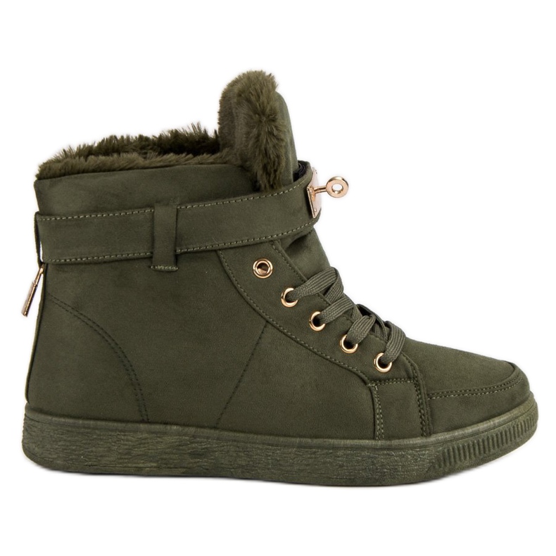 Tênis de camurça verde