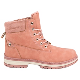 Juliet Botas quentes de caminhada rosa
