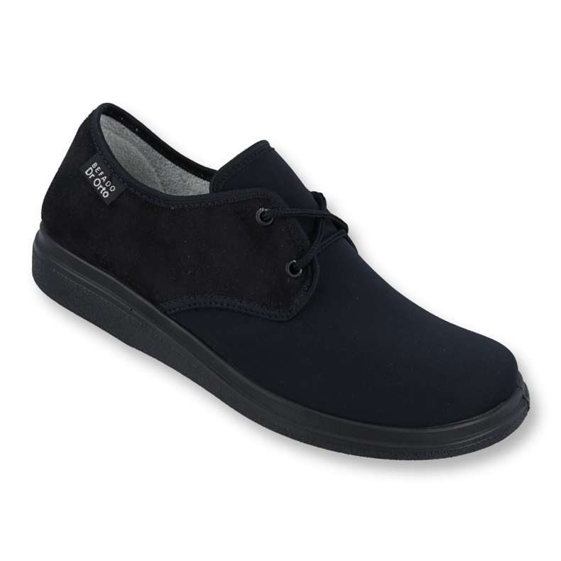Sapatos masculinos Befado pu 990M001 preto azul marinho