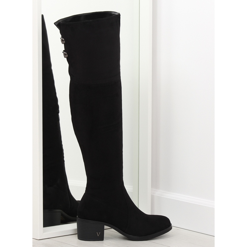 Botas pretas de salto alto BH131-HB pretas preto