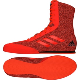 Sapatos de boxe Adidas Box Hog Plus vermelho