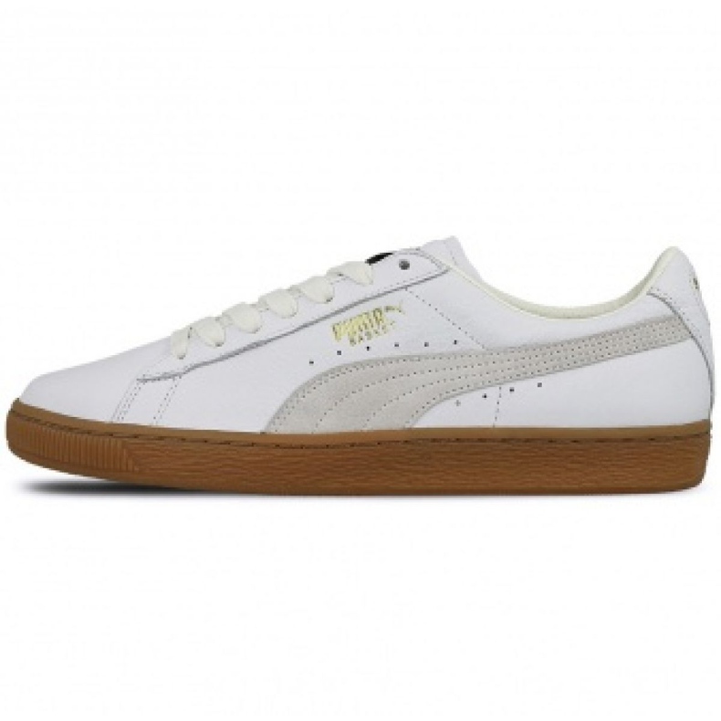 Sapatos Puma Basket Classic Gum Deluxe M 365366 01 branco