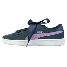 Puma Smash v2 Ribbon Jr 36.6003 03 azul marinho