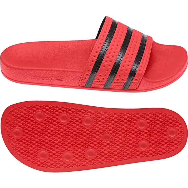 Adidas Originals Adilette Slides U CQ3098 preto vermelho