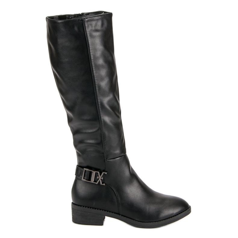 Super Me Botas clássicas de cano alto preto